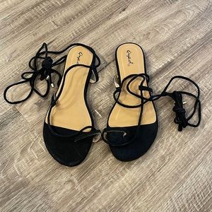 Qupid Lace Up Sandals Size 10